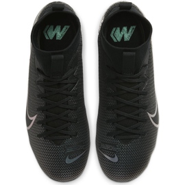 Chaussures de football Nike Mercurial Superfly 7 Academy FG / MG Junior AT8120 010 noir noir 1