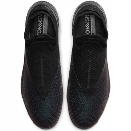 Nike Phantom Vsn 2 Elite Df Fg CD4161 010 chaussures de football violet noir 1