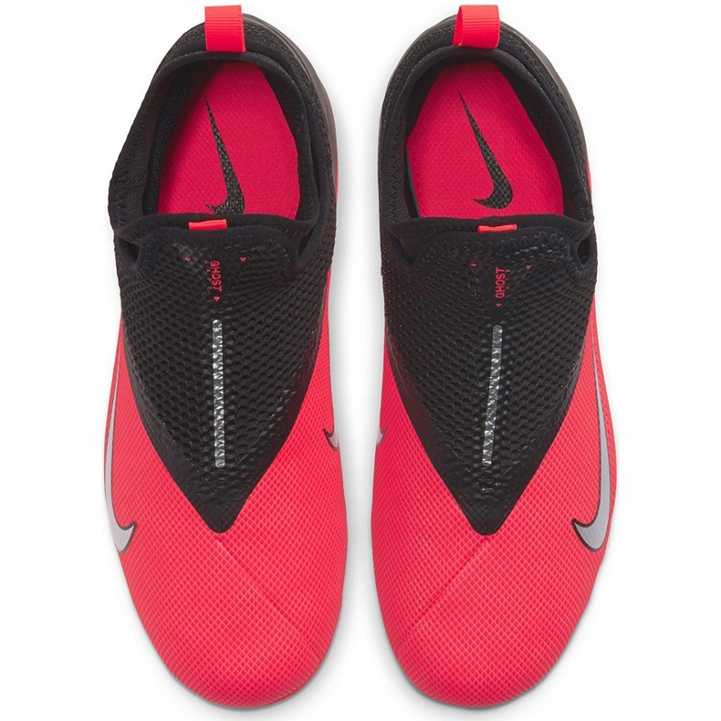 Nike Phantom Vsn 2 Academy Df FG / MG Junior CD4059 606 chaussures de football multicolore rouge 1