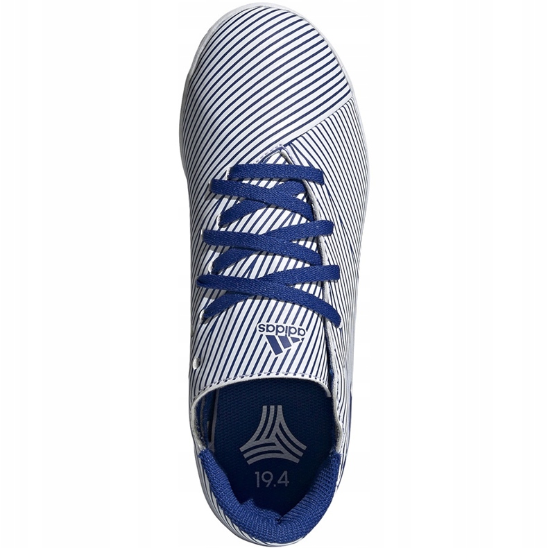 Adidas Nemeziz 19.4 In Jr chaussures de football blanches et bleues EF1754 multicolore 1