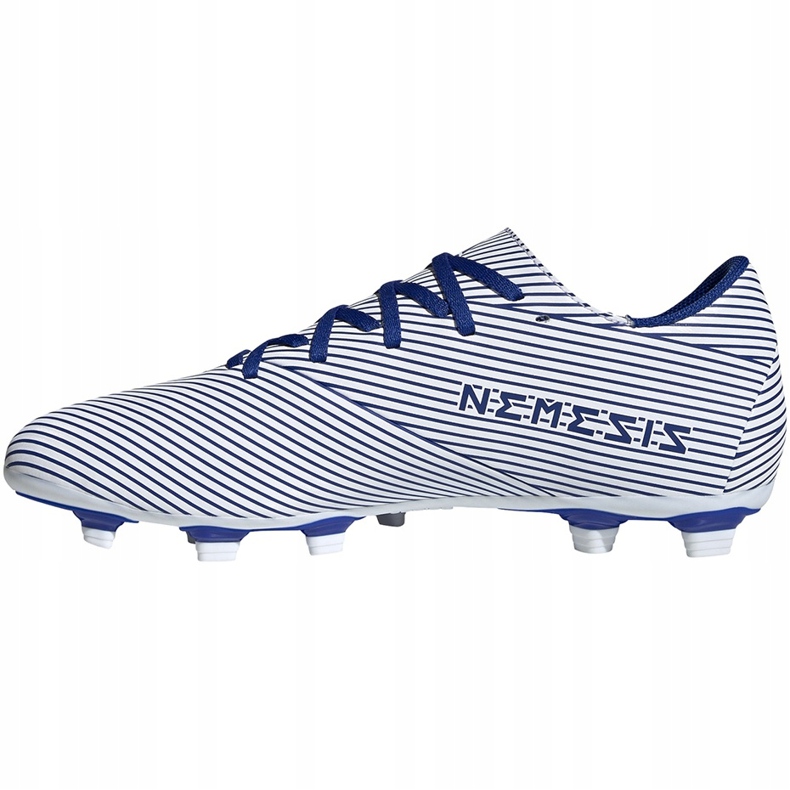 Adidas Nemeziz 19.4 FxG chaussures de football blanches et bleues EF1707 multicolore 1 Adidas Nemeziz 19.4 FxG chaussures de football blanches et bleues EF1707 multicolore 1