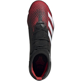 Chaussures de foot Adidas Predator 20.3 Tf noir et rouge EF2208 multicolore le noir 1