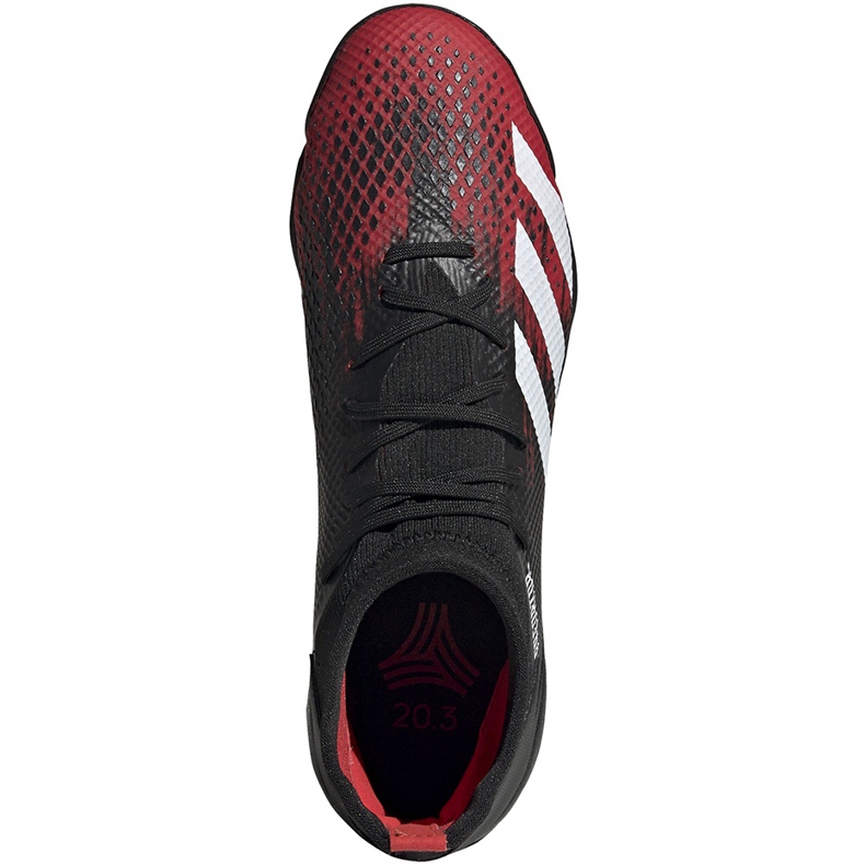 Chaussures de foot Adidas Predator 20.3 Tf noir et rouge EF2208 multicolore 1