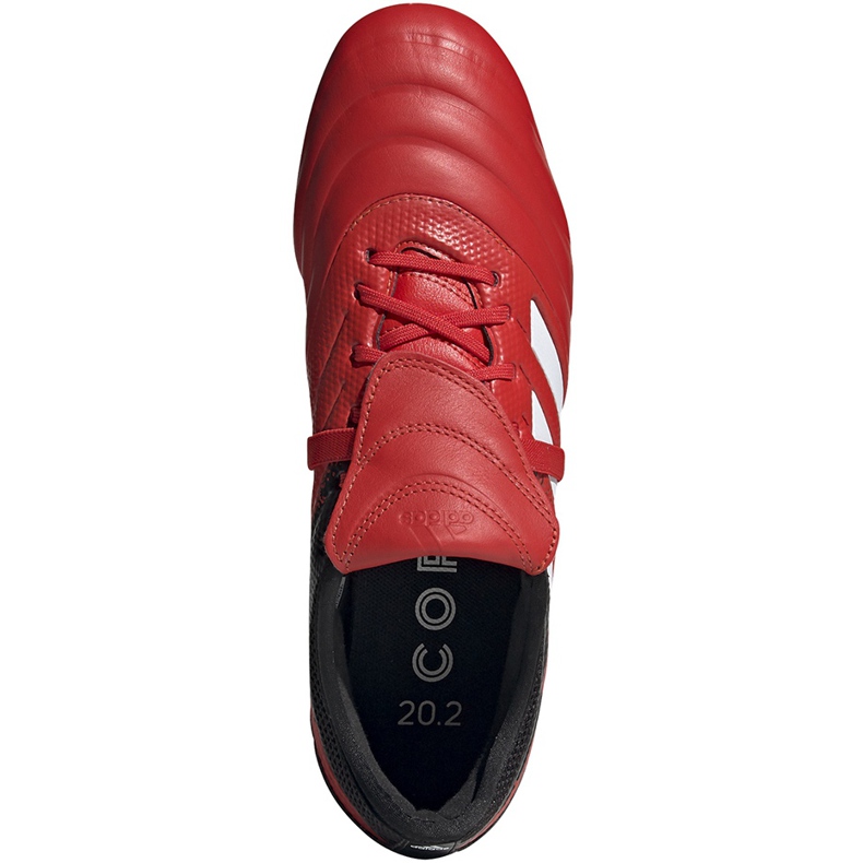 Adidas Copa Gloro 20.2 Fg rouge G28629 chaussures de football rouge noir 1