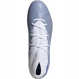 Chaussures de football adidas Nemeziz 19.3 Fg blanc et bleu EG7202 multicolore blanche 1