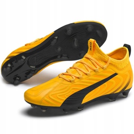Chaussures de football Puma One 20.3 Fg Ag jaune 105826 01 3
