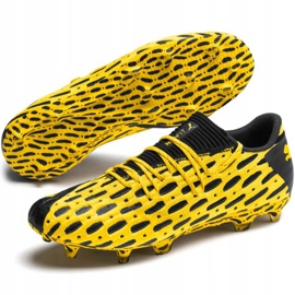 Puma Future 5.1 Netfit Low Fg Ag chaussures de football jaune 105791 02 3
