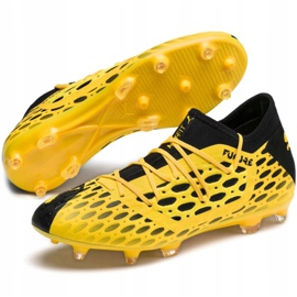 Chaussures de foot Puma Future 5.3 Netfit Fg Ag 105756 03 jaune jaune 3