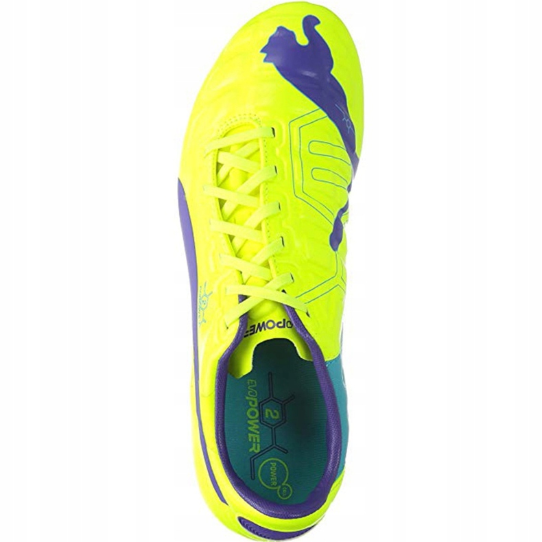Chaussures de football Puma Evo Power 2 Fg jaune-violet 102945 04 1