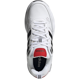 Chaussures homme Adidas Strutter blanc et noir EG2655 rouge 1