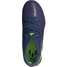 Chaussures de football Adidas Nemeziz Messi 19.3 Tf Junior EF1811 noir bleu marine 1