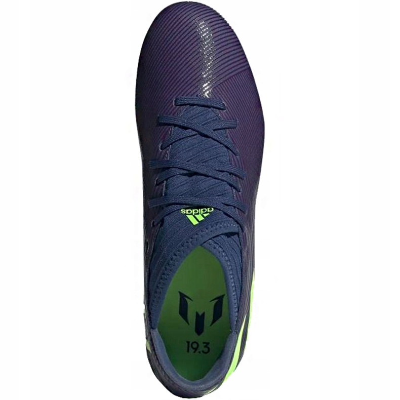 Chaussures de football Adidas Nemeziz Messi 19.3 Fg EF1806 violet bleu marin 1