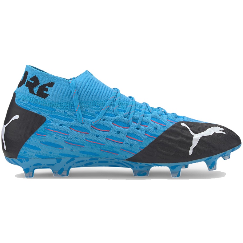 Chaussures de foot Puma Future 5.1 Netfit Fg Ag 105755 01 bleu bleu 1