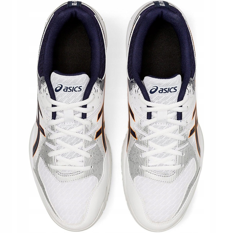 Asics Gel Rocket 9 1071A030 102 chaussures de volley-ball pour hommes blanc blanc 1