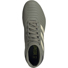 Chaussures de foot Adidas Predator 19.3 Fg Jr EF8215 gris 1