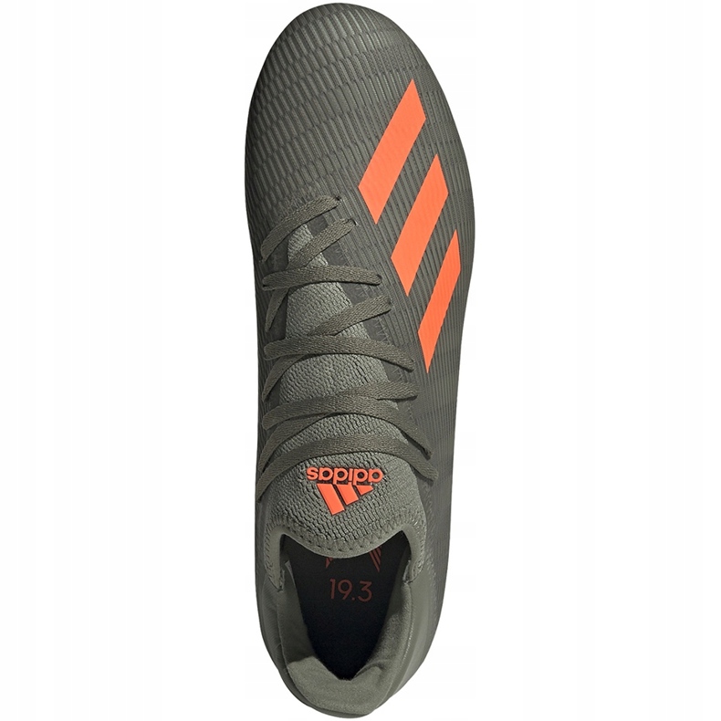 Vert adidas X 19.3 Fg chaussures de football EF8365 gris 1