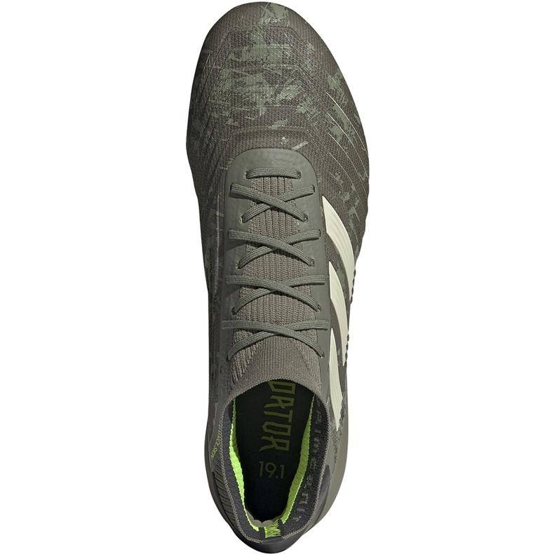 Chaussures de foot Adidas Predator 19.1 Fg EF8205 gris gris 1