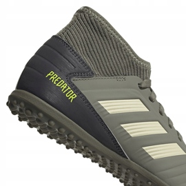Chaussures de foot Adidas Predator 19.3 Tf Jr EF8220 vert multicolore 4