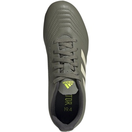 Chaussures de foot Adidas Predator 19.4 FxG Jr EF8221 multicolore gris 1