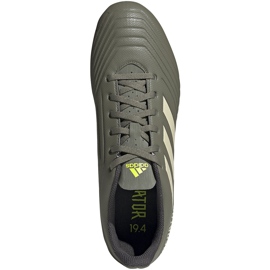 Chaussures de foot Adidas Predator 19.4 FxG EF8211 bleu marine gris 1