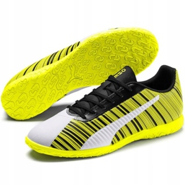 Puma One 5.4 It chaussures de football jaune-blanc-noir 105654 04 multicolore 3