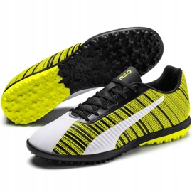 Puma One 5.4 Tt chaussures de football jaune-blanc-noir 105653 03 multicolore 3
