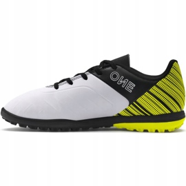 Puma One 5.4 Tt Junior chaussures de football jaune-blanc-noir 105662 03 multicolore 2