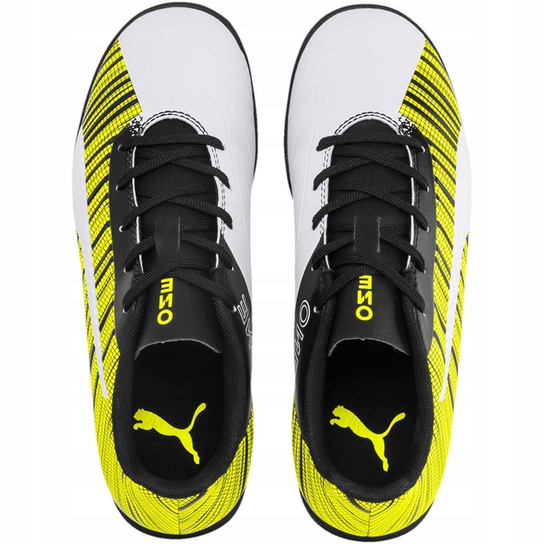 Puma One 5.4 Tt Junior chaussures de football jaune-blanc-noir 105662 03 multicolore 1