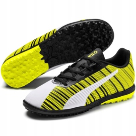 Puma One 5.4 Tt Junior chaussures de football jaune-blanc-noir 105662 03 multicolore 3