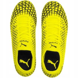 Chaussures de football Puma Future 4.4 Fg Ag Junior jaune-noir 105696 03 1