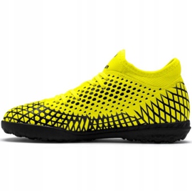 Chaussures de foot Puma Future 4.4 Tt Junior jaune-noir 105699 03 2