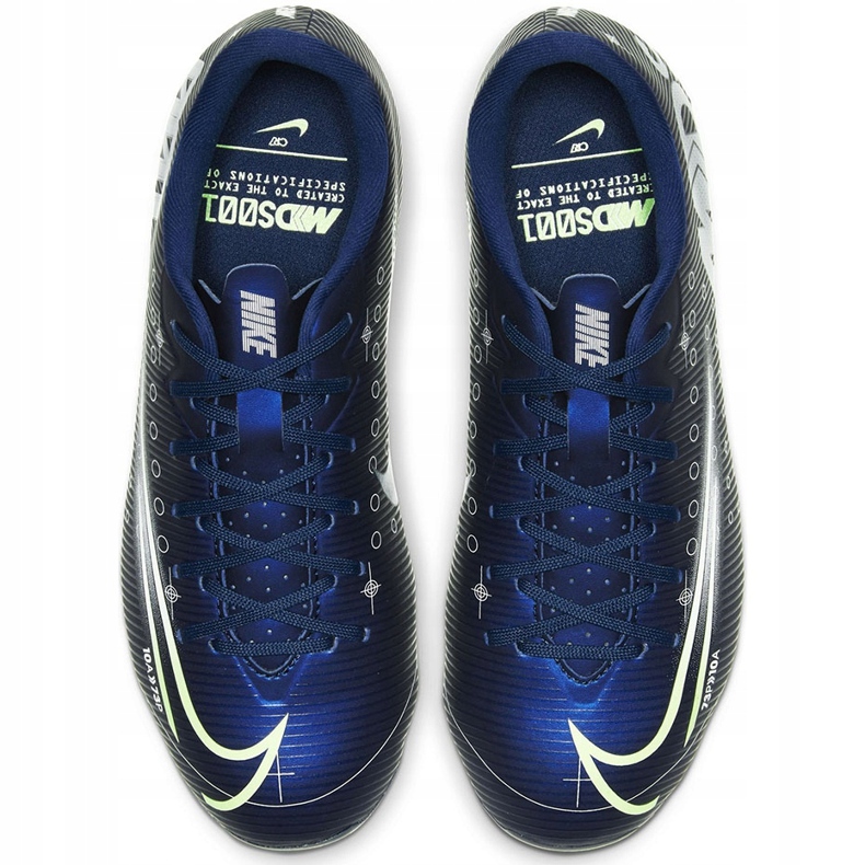 Chaussure de football Nike Mercurial Vapor 13 Academy Mds FG / MG Junior CJ0980 401 bleu marine bleu marine 1