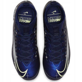 Chaussure de football Nike Mercurial Superfly 7 Academy Mds FG / MG Junior BQ5409 401 bleu marine bleu marine 1