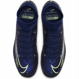 Chaussure de football Nike Mercurial Superfly 7 Academy Mds Tf BQ5435 401 bleu bleu marine 1