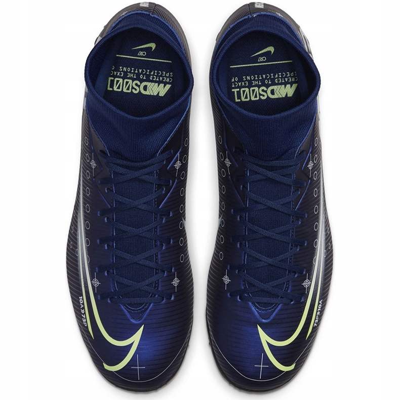 Chaussure de football Nike Mercurial Superfly 7 Academy Mds Tf BQ5435 401 bleu bleu marine 1