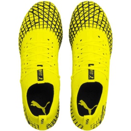 Chaussures de football Puma Future 4.2 Netfit Fg Ag jaune-noir 105611 03 1