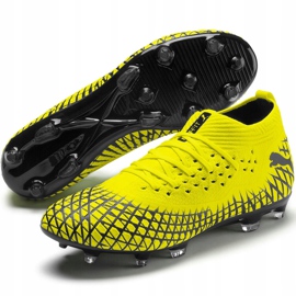 Chaussures de football Puma Future 4.2 Netfit Fg Ag jaune-noir 105611 03 3