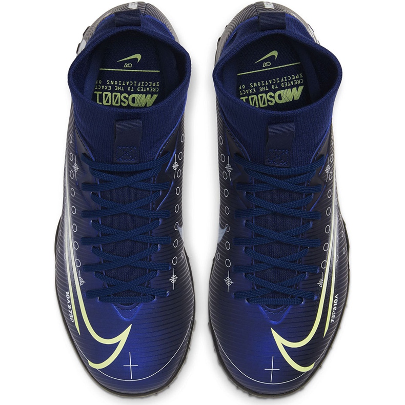 Chaussure de football Nike Mercurial Superfly 7 Academy Mds Tf Junior BQ5407 401 bleu marine bleu marine 1