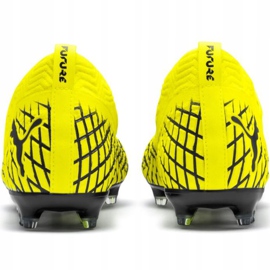 Chaussures de football Puma Future 4.2 Netfit Fg Ag jaune-noir 105611 03 4