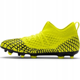 Chaussures de football Puma Future 4.3 Netfit Fg Ag jaune-noir 105612 03 multicolore 2