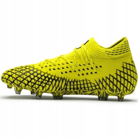 Chaussures de football Puma Future 4.1 Netfit Fg Ag jaune-noir 105579 03 2