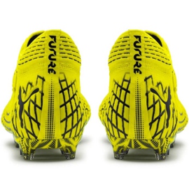 Chaussures de football Puma Future 4.1 Netfit Fg Ag jaune-noir 105579 03 5