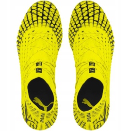 Chaussures de football Puma Future 4.1 Netfit Fg Ag jaune-noir 105579 03 1
