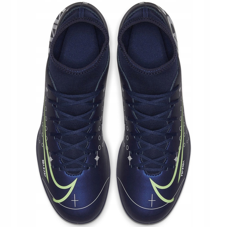Chaussure de football Nike Mercurial Superfly 7 Club Mds FG / MG Junior BQ5418 401 bleu marine bleu 1