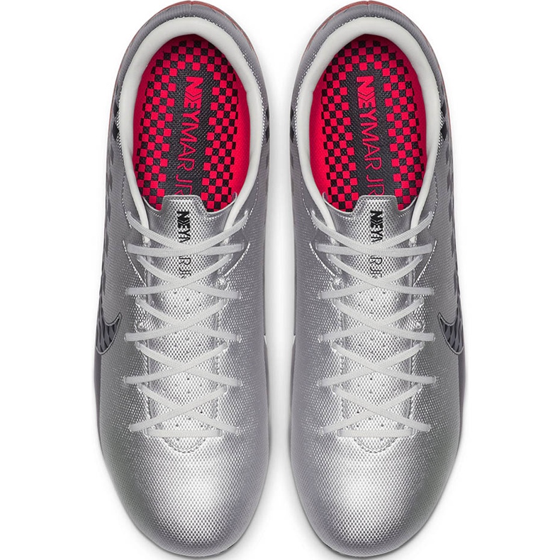 Chaussures de football Nike Mercurial Vapor 13 Academy Neymar FG / MG AT7960 006 gris gris 1