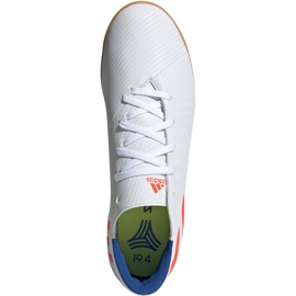 Adidas Nemeziz Messi 19.4 Dans les chaussures de football blanches et rouges F34550 1 Adidas Nemeziz Messi 19.4 Dans les chaussures de football blanches et rouges F34550 1