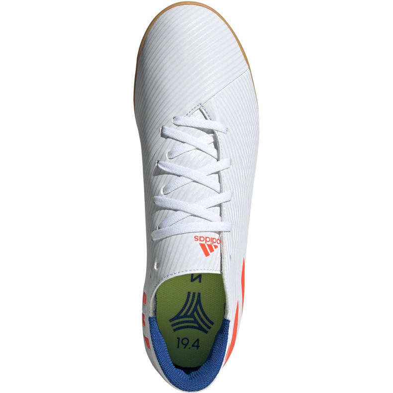 Adidas Nemeziz Messi 19.4 Dans les chaussures de football blanches et rouges F34550 1 Adidas Nemeziz Messi 19.4 Dans les chaussures de football blanches et rouges F34550 1