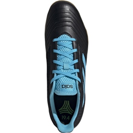 Chaussures de football adidas Predator 19.4 In Sala noir et bleu F35631 noir, bleu le noir 1