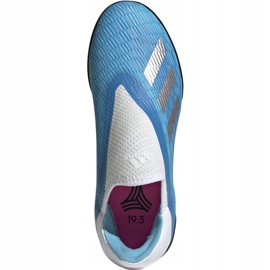 Adidas X 19.3 Ll Tf Junior bleu EF9123 chaussures de football 1 Adidas X 19.3 Ll Tf Junior bleu EF9123 chaussures de football 1