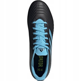 Chaussures de football adidas Predator 19.4 FxG noir et bleu F35598 1